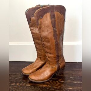 Corral Vintage Women's
Western Brown Leather Cowboy Boots Size 7.5